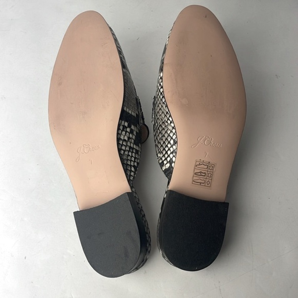 J Crew Academy Snake Print Penny Loafers 7 - Picture 9 of 9